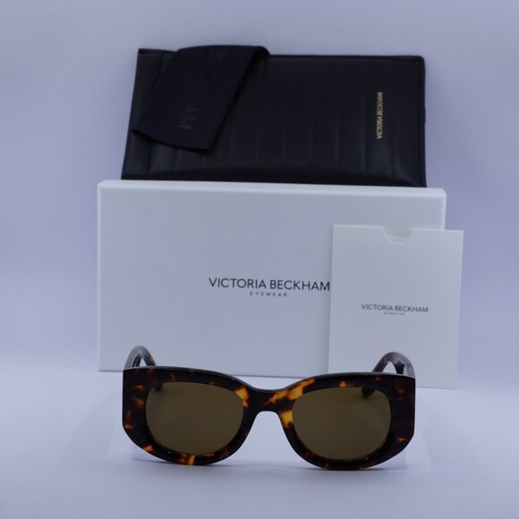 Victoria Beckham VB654S 234 Oval Sunglasses – Havana/Brown - Picture 3 of 11